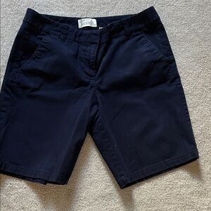 J. Crew women’s Navy Flat Front Bermuda Shorts